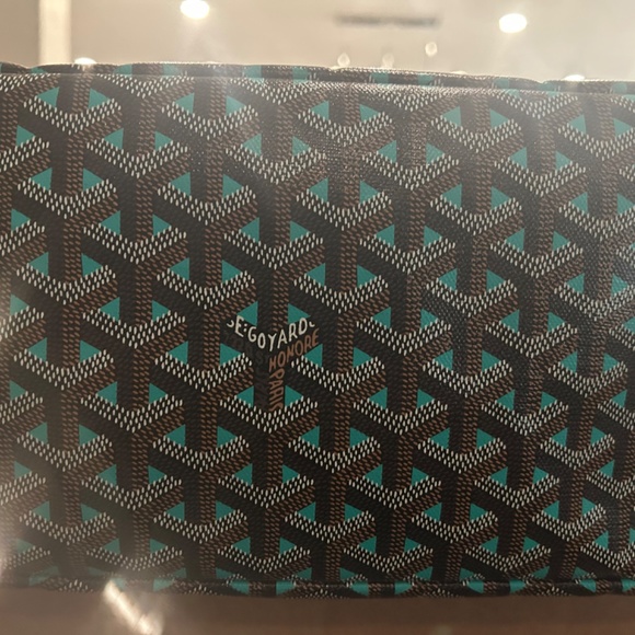 SOLD Goyard Saint Louis LEOplaine Claire Voie Teal Blue reversible t - Picture 11 of 14